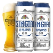 青岛啤酒全麦啤酒 白啤500ml*12听