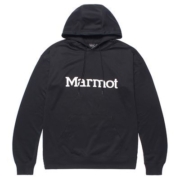 Marmot/国产土拨鼠烫印春秋户外男子柔软舒适透气保暖连帽卫衣