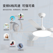 NVC Lighting 雷士照明 吊扇灯风扇灯客厅餐厅卧室简约现代LED吸顶风扇吊灯