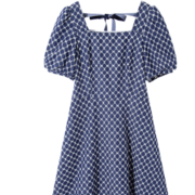 森马【商场同款】连衣裙女2023夏蝴蝶结甜酷牛仔裙103323114004