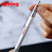 德国rotring红环800旋转黑色原子笔定制礼盒装全金属杆重手感笔头可伸缩笔专业圆珠笔商务送礼签字笔