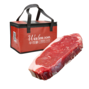 华牧鲜澳洲厚切西冷牛排280g*4份 谷饲原切牛肉 冷冻生鲜 礼袋