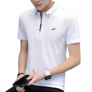 凡客诚品夏季男士时尚青年翻领商务休闲棉POLO衫男装有衬衫领打底衫上衣 T118深灰色 M体重85-105