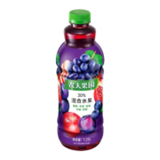 农夫山泉农夫果园30%混合果汁饮料 葡萄苹果1.25L*2瓶