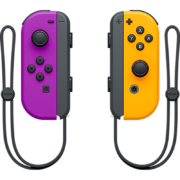 有券的上：Nintendo 任天堂 国行 Joy-con 游戏手柄 电光紫&电光橙