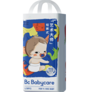 bc babycare拉拉裤艺术大师单包透气薄四季婴儿尿不湿柔软亲肤婴儿尿裤 L码-38片-适合9-14kg