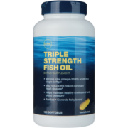 GNC健安喜 三倍深海鱼油软胶囊120粒/瓶 Omega-3 DHA EPA中老年鱼油 海外原装进口