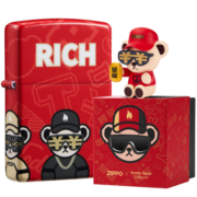 ZiPPO之宝（ZIPPO）打火机泰迪Teddybear联名套装—暴富 zippo打火机
