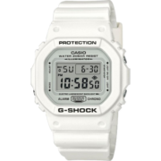 卡西欧（CASIO）手表男G-SHOCK巨G经典小方块头文字D防水运动方形男表送礼推荐 小白表DW-5600MW-7