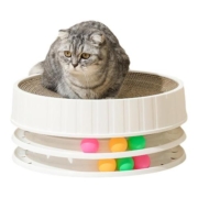 宠物猫抓板窝一体圆形三层耐抓耐磨猫咪猫爪板不掉屑瓦楞纸猫咪窝