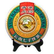 Tiger Mark 虎标茶 云南七子饼茶 金芽普洱熟茶 357g