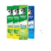 好来（DARLIE）牙膏组合 90g*4支装 双重薄荷*2+龙井绿茶+经典超白