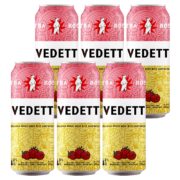 VEDETT 白熊 玫瑰红精酿啤酒 500ml*6听 比利时原瓶进口*3件