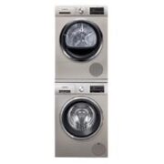 SIEMENS 西门子 除菌护肤系列 WM12P2692W+WT47W5691W 热泵式洗烘套装 金色