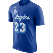 NIKE湖人队 詹姆斯 Classic 男子运动T恤NBA-耐克CT9915-495 蓝色 M