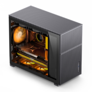 Plus会员:乔思伯（JONSBO）松果D31 MESH版黑色 MATX机箱（双360冷排/ATX电源/Type-c Gen2 10Gbps+/垂直风道/长显卡）
