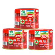 PLUS：屯河中粮番茄丁200g去皮西红柿块新疆番茄酱儿童炒菜意面调味酱 200g*3 罐