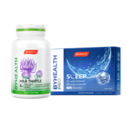 BYHEALTH汤臣倍健海外版奶蓟草护肝片水飞蓟养肝夜肝片120粒+褪黑素闪睡片™30片