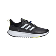 adidas阿迪达斯官方EQ RUN男子随心畅跑舒适缓震回弹跑步鞋 黑色/灰色/白色/荧光黄 42(260mm)
