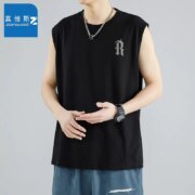 真维斯集团 Jeanswest Z 夏季潮牌宽松冰丝无袖T恤*4件 多色