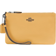 蔻驰（COACH）女士专柜款钱包手拿包奶油黄22952【品牌授权直供】