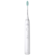 飞利浦（PHILIPS）声波震动成人充电式软毛牙刷情侣款 HX2421/02轻羽白