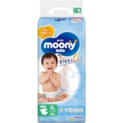 尤妮佳/Moony畅透纸尿裤透气XL44片（12-17gk)宝宝尿不湿超薄日本