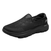 斯凯奇（Skechers）网面鞋男 Go walk休闲鞋透气舒适减震运动健步鞋百搭661063 全黑色/BBK 40