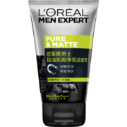 京东百亿补贴：LOREAL 欧莱雅 男士控油炭爽净亮洁面膏 100ml