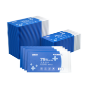 京东京造 75%酒精湿巾独立装50片 杀菌湿巾 湿纸巾 酒精棉片 杀菌率99.9%