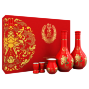 郎酒红花郎十（10）陈酿53度500ml*2 双支礼盒装口感酱香型高度白酒
