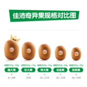 佳沛（zespri）阳光金奇异果 8个装 特大果单果重约124-145g 生鲜水果礼盒
