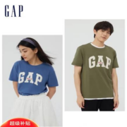 京东百亿补贴:Gap 男女款 LOGO纯棉短袖T恤（多款式尺码可选）