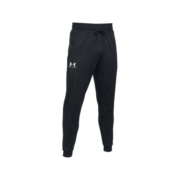 安德玛（UNDERARMOUR）Sportstyle Joggers男子干爽针织训练运动长裤1290261 黑色001 S