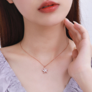 Chow Tai Seng 周大生 2023新款转转小桃花S925银项链