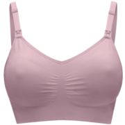 美德乐（Medela）哺乳文胸产后喂奶孕妇内衣 透气舒适胸衣 全新上市 柔雾粉 L
