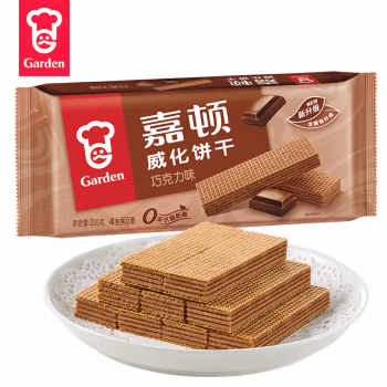 PLUS会员、需礼金：Garden 嘉顿 威化饼干 巧克力味 200g*3件