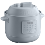 BRUNO日本小胖墩电压力锅3L家用全自动冷泄压多功能快压高压锅炖肉煲汤煮饭煮粥电饭煲锅 海盐蓝单胆【陶瓷油内胆*1】