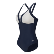 速比涛（Speedo）绮遇系列 深海设计海岛度假连体泳衣女 8122065332 海蓝/白色 36