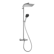 汉斯格雅（Hansgrohe） 双飞雨淋浴恒温花洒超大顶喷浴缸水龙头花洒套装 26162007S境雨镀铬手持