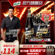 德国风味，夺命大乌苏 黑乌苏新疆黑啤酒 620ml*12瓶（赠乌苏赤炎330ml*3罐）