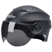 京东百亿补贴：Andes HELMET 电动车头盔 哑黑黑茶短【升级3C款】 均码