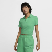 NIKE 耐克 SPORTSWEAR ESSENTIAL 女子短袖翻领上衣短款DV7885-363