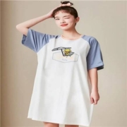 猫人MiiOW 女士 清凉圆领套头 睡裙 家居服 裙子