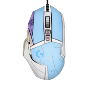 需plus会员：logitech 罗技 G502 HERO主宰者 SE熊猫版游戏鼠标 DPI 20000 玉桂蓝贴纸款