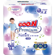 再补货、京东百亿补贴：GOO.N 大王 天使自然之恩短裤型尿不湿 XL18片