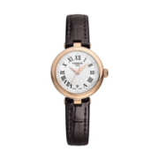 天梭（TISSOT）瑞士手表 小美人系列皮带石英女士腕表送女友T126.010.36.013.00