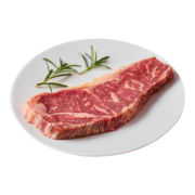 天谱乐食 俄罗斯谷饲250天黑安格斯西冷原切牛排180g/袋  西餐食材
