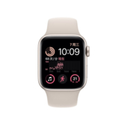 Apple Watch SE 2022款智能手表GPS款40毫米星光色铝金属表壳星光色运动型表带 MNJP3CH/A