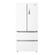 美的（Midea）508升法式对开多门19分钟急速净味智能家电冰箱除菌双开门家用电白色冰箱 【BCD-508WTPZM（E）极地白】双系统冰箱